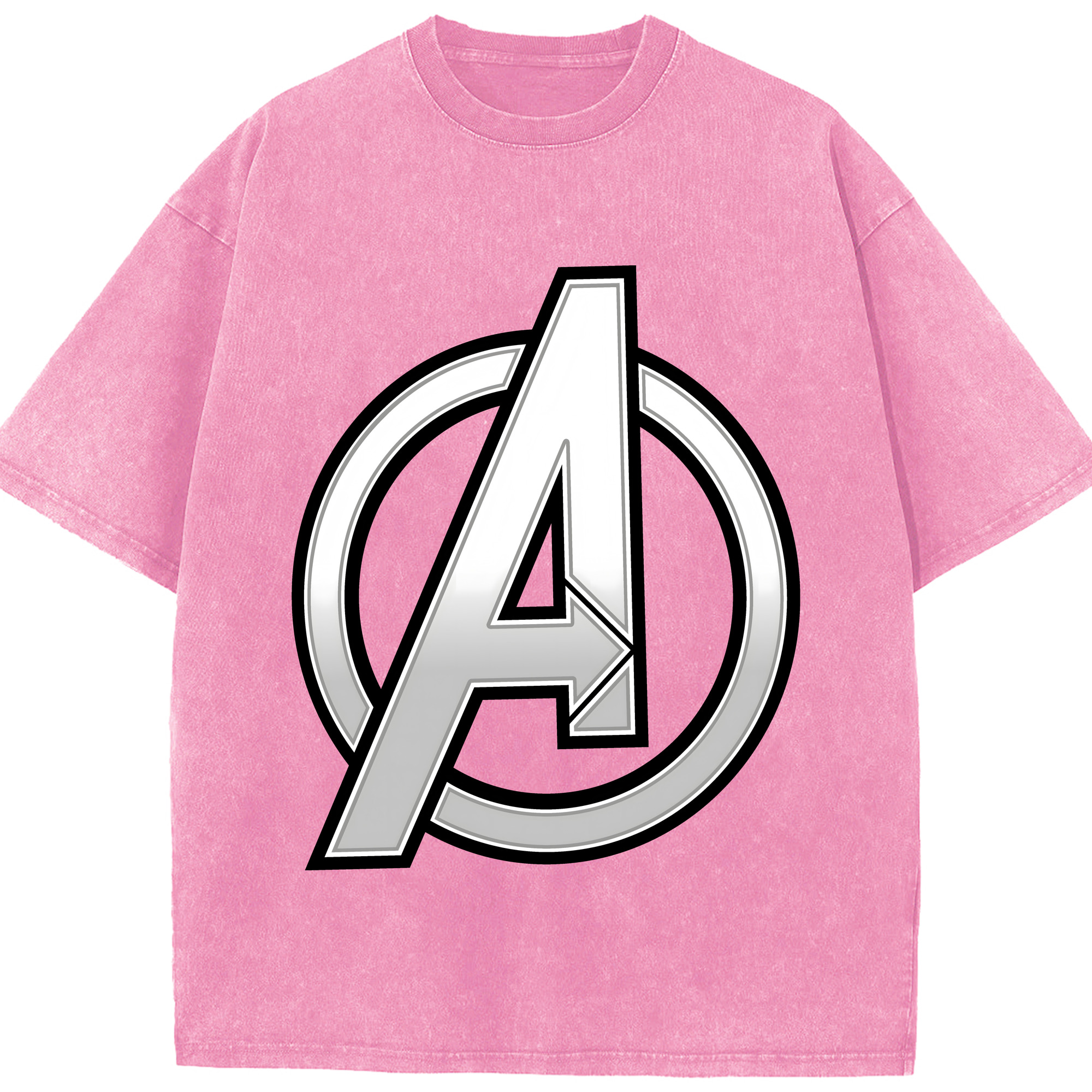 アベンジャーズ The Avengers 綿100% ヴィンテージ風 半袖Tシャツ（フロントプリント）